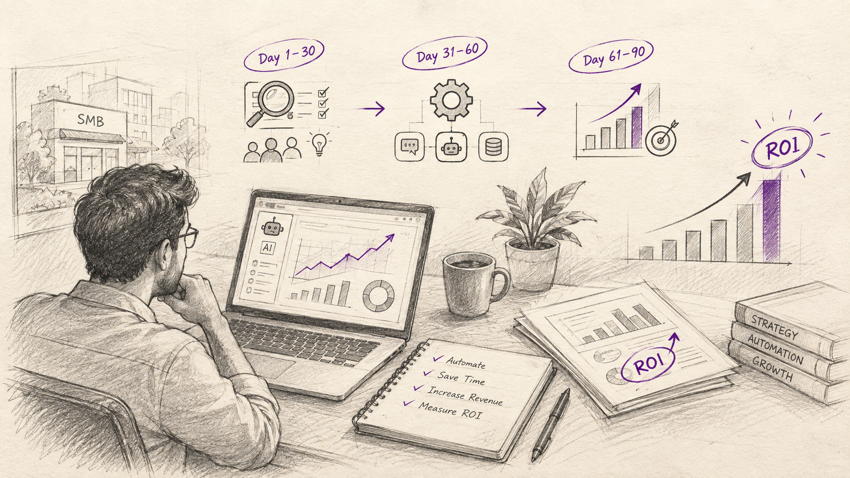 AI ROI for SMBs: A 90-Day Plan